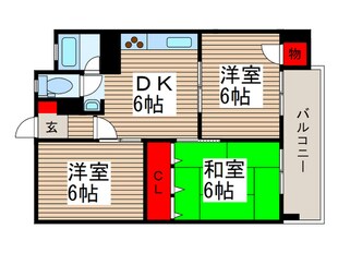 蓮見マンションの物件間取画像